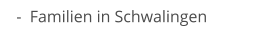 Lebensdaten und mehr von Menschen in Schwalingen und umzu
